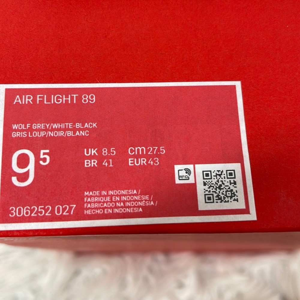 Nike Air Flight 89 Wolf Grey Men's "Cement" Sneaker Size 9.5 NEW - Picture 11 of 12